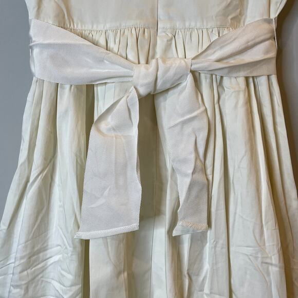 J.Crew Flutter Sleeve Maxi Dress Cotton Sateen Bow Special Occasion BI927 Ivory - Picture 10 of 16